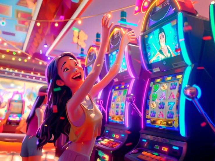 Meja poker langsung dengan dealer profesional dan kamera multi-sudut di ujang 303