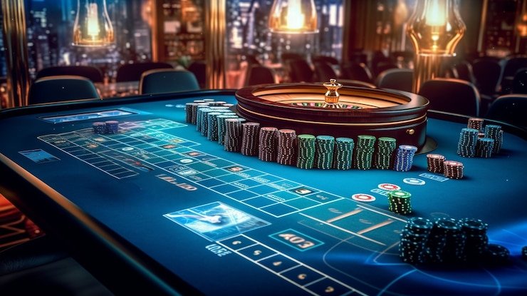 Tampilan meja Texas Poker live di platform ujang 303 dengan dealer profesional dan antarmuka mobile